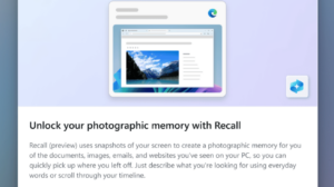 마이크로소프트(Microsoft) '사진 기억 검색' 리콜(Recall) 베타 테스트 개시...초기 버전의 완성도는 아쉬워