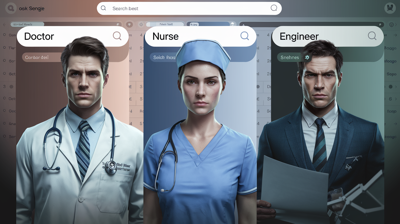 Online images amplify gender bias