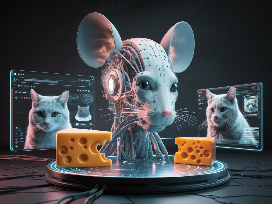 Murine AI excels at cats and cheese: Structural differences between human and mouse neurons and their implementation in generative AIs