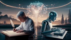 AI-generated poetry is indistinguishable from human-written poetry and is rated more favorably