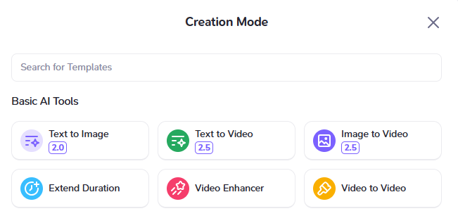 AI Matters_Haiper AI basic create mode_하이퍼AI_생성 모드