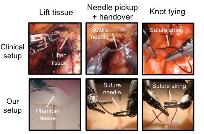 Surgical Robot Transformer SRT Imitation Learning for Surgical Tasks