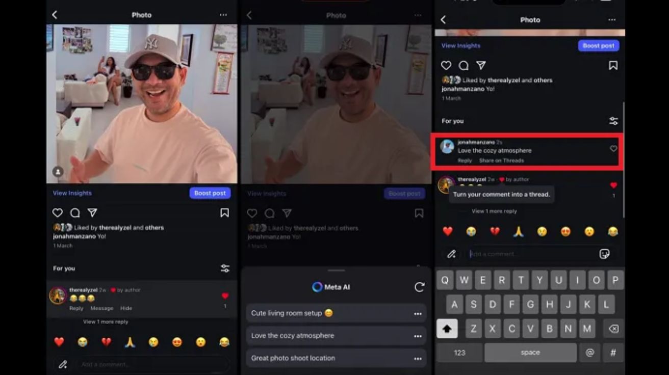 메타, 인스타그램에 AI 생성 댓글 기능 실험 중… 인간성 약화 논란 : 다나와 DPG는 내맘을 디피지
