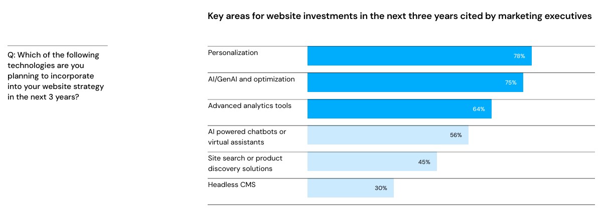 Websites 2025 report How marketers are adapting to changing digital trends