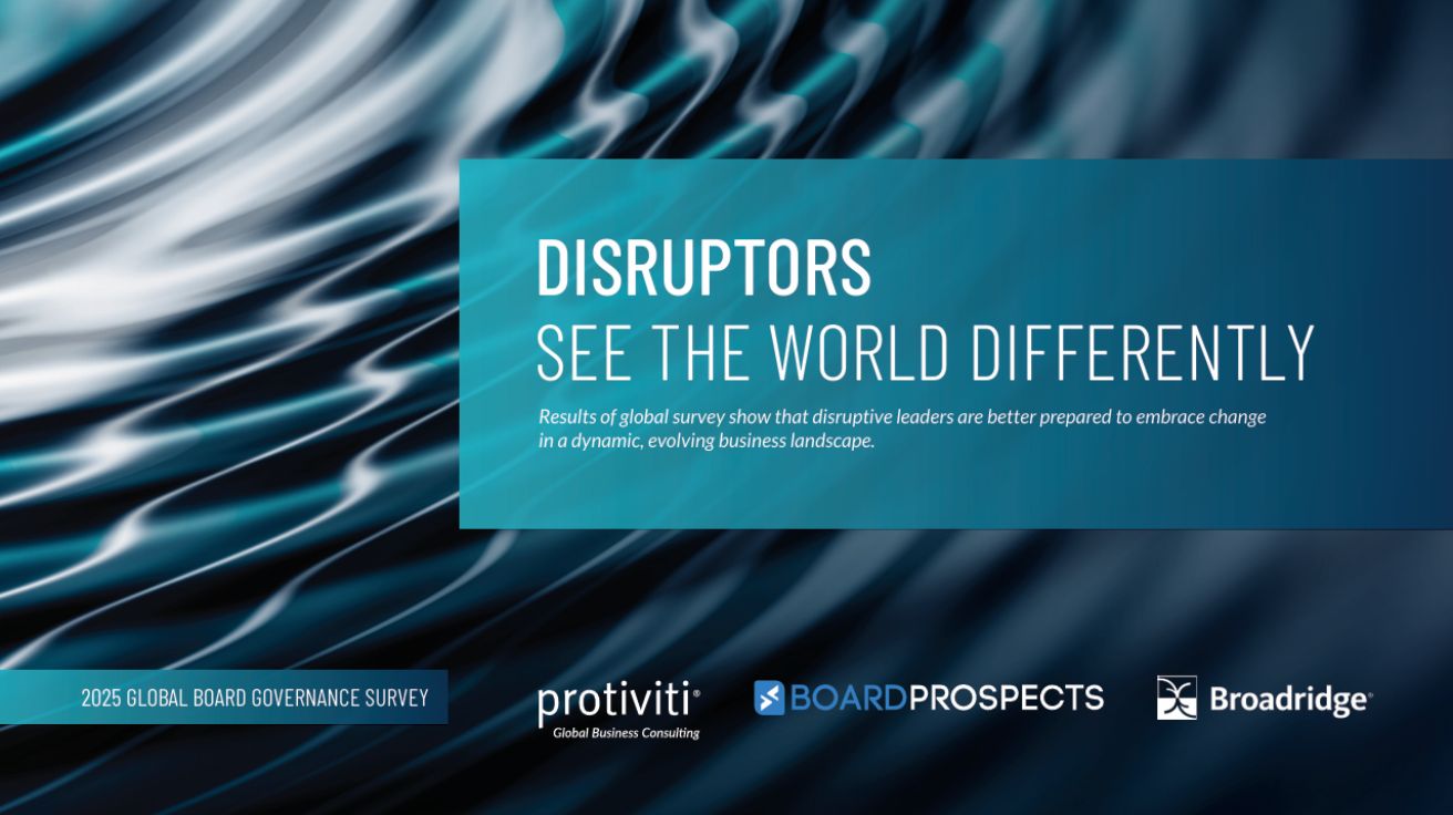 Disruptors see the world differently