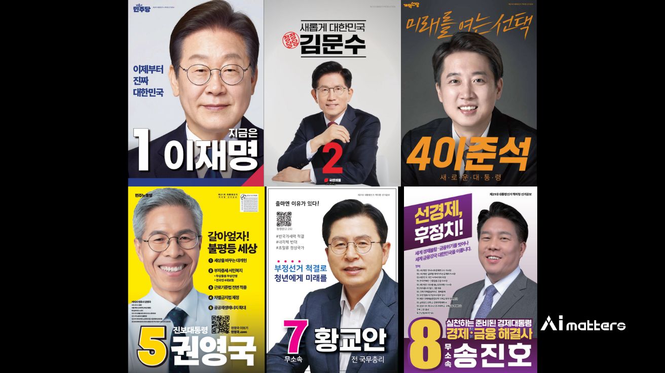 [2025 대선] AI가 읽어낸 21대 대선 후보 포스터의 숨은 전략
