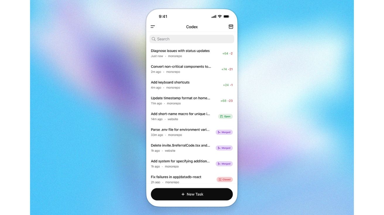 오픈AI, 챗GPT iOS 앱에 ‘코덱스’ 기능 탑재… 모바일 코딩 경험 혁신한다