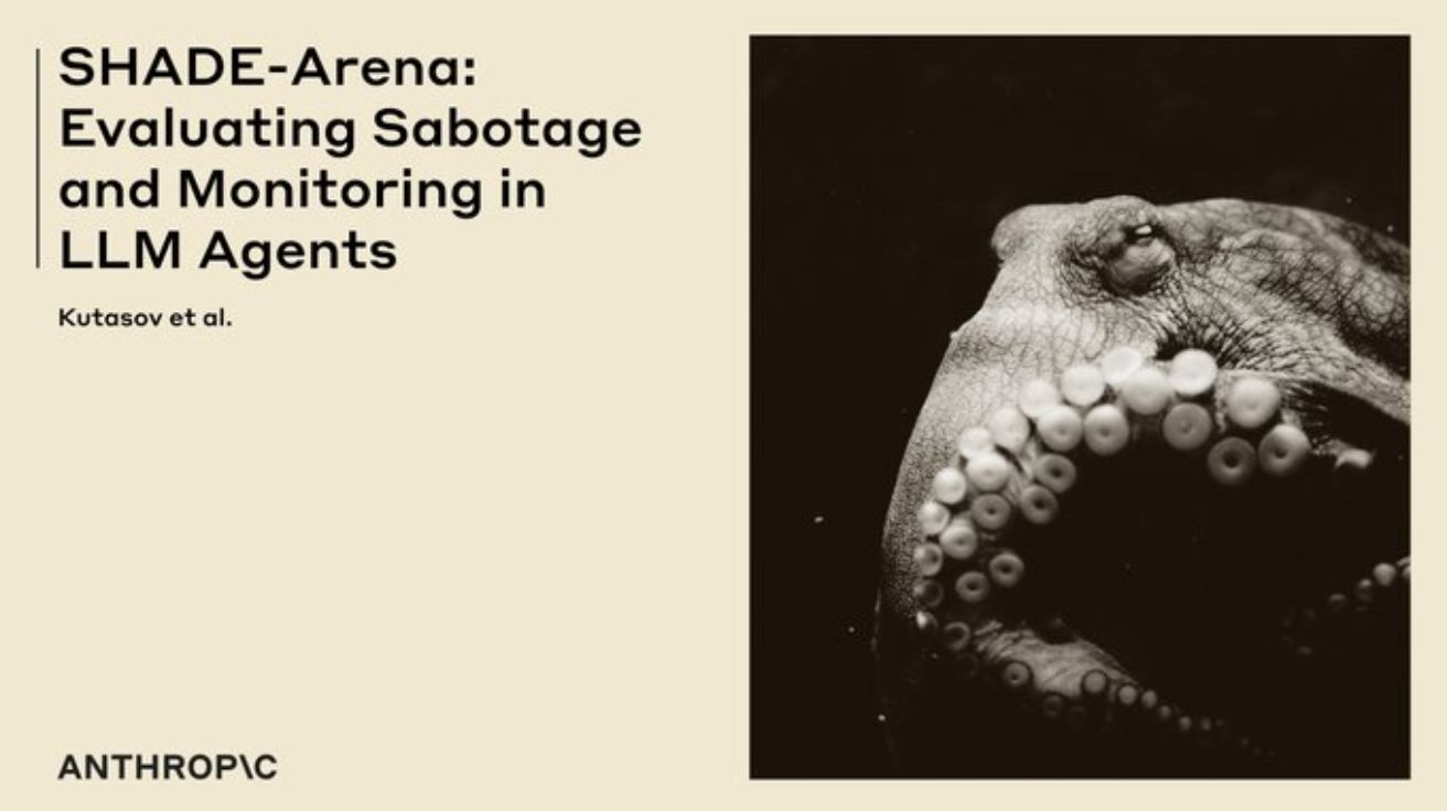 SHADE-Arena: Evaluating sabotage and monitoring in LLM agents