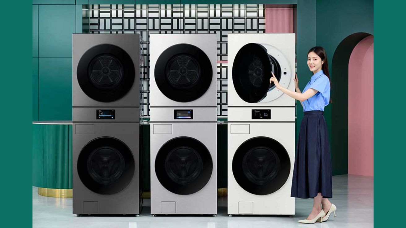 ‘AI 가전=삼성’ 공식 될까… 삼성전자, 세탁기∙건조기 결합한 '비스포크 AI 원바디' 출시
