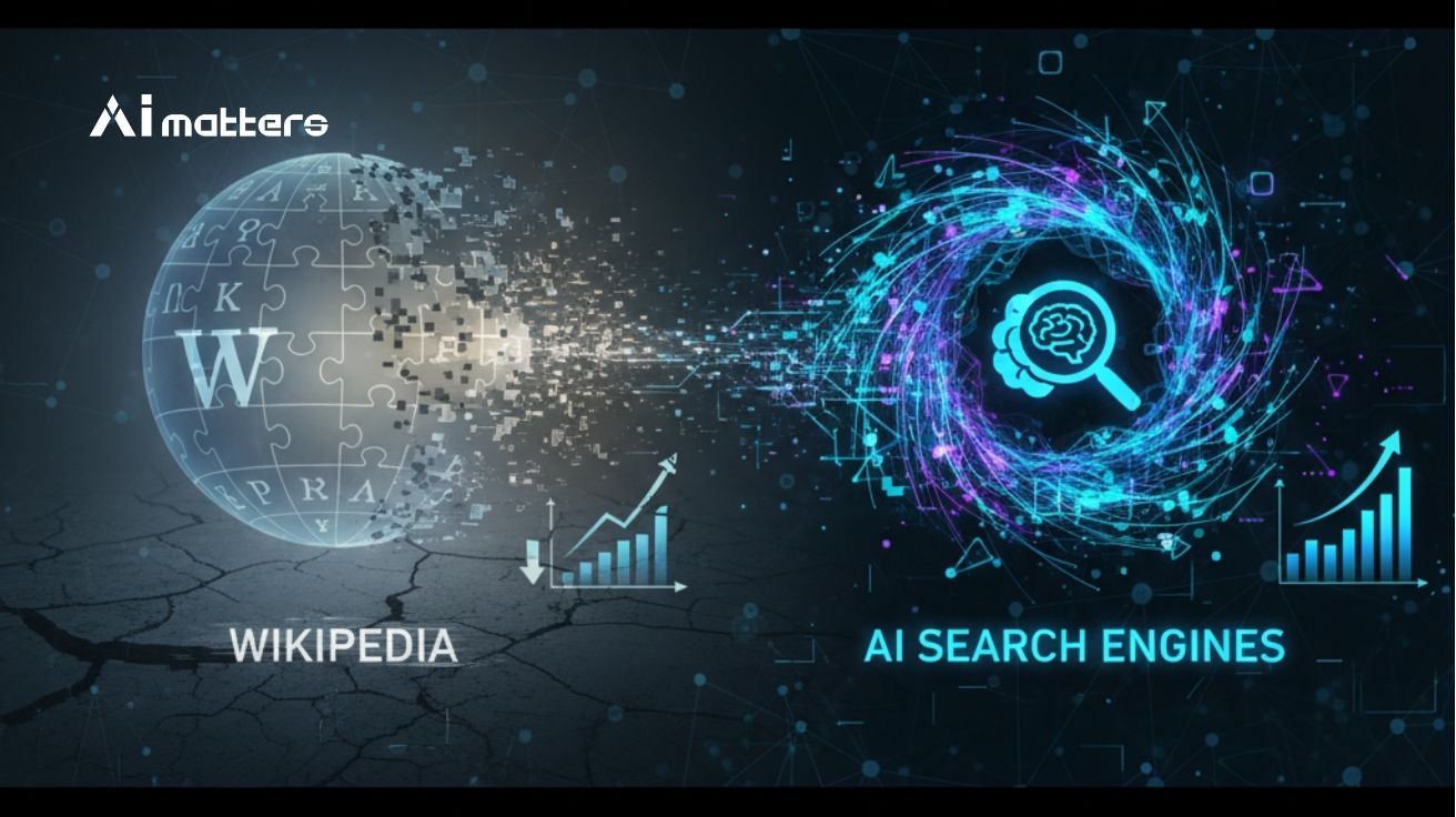 AI 검색에 위키피디아 무너진다...트래픽 급감, 편집자도 떠난다