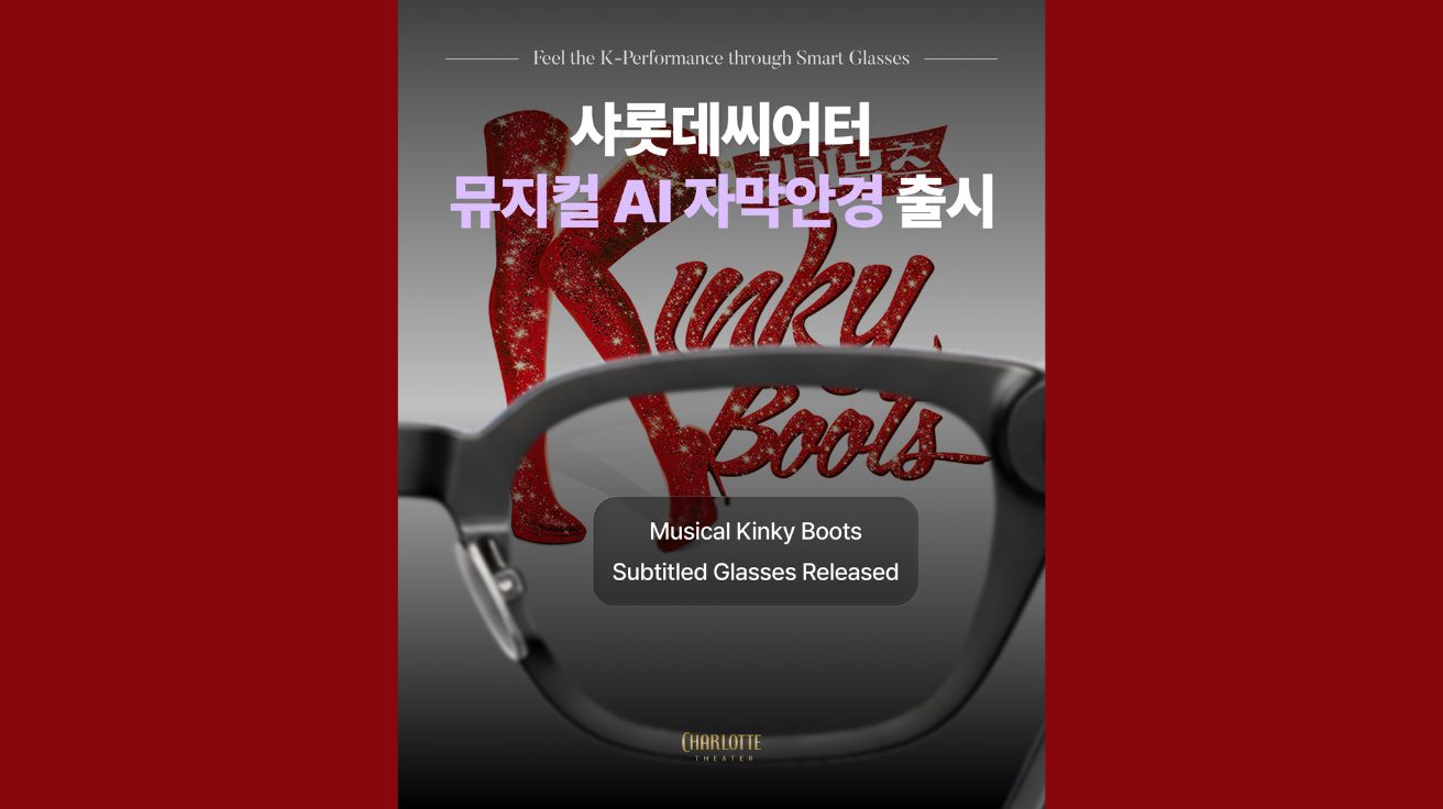 샤롯데씨어터, 뮤지컬에 'AI 자막안경' 도입... 언어 장벽 해소한다