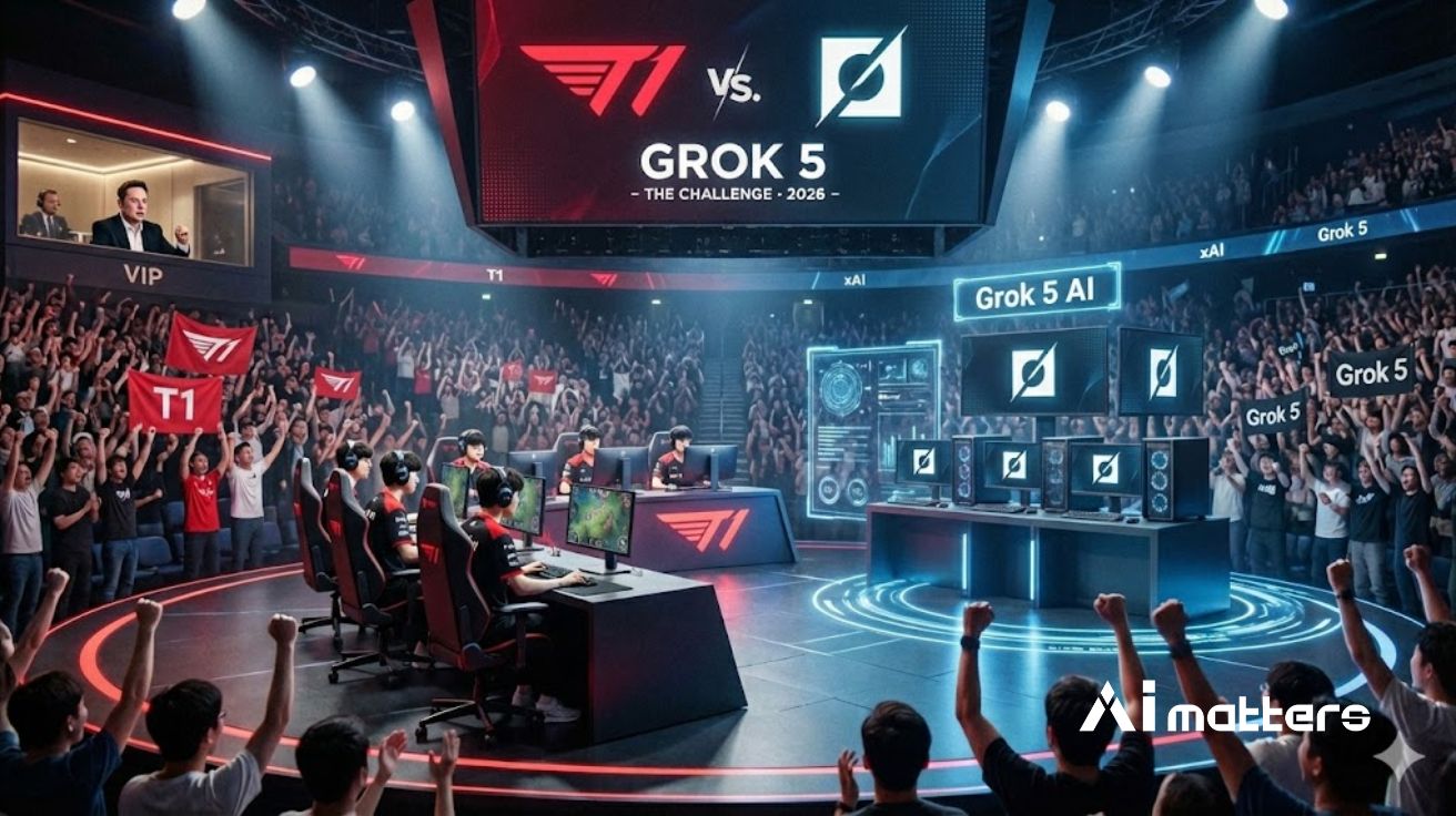 일론 머스크 "그록 AI로 T1 꺾겠다" 선전포고… T1 "준비됐다" 응수