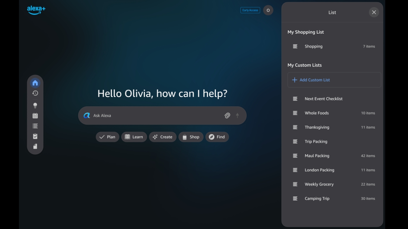 아마존, AI 챗봇 '알렉사+' 웹 버전 공개… 챗GPT처럼 사용 가능