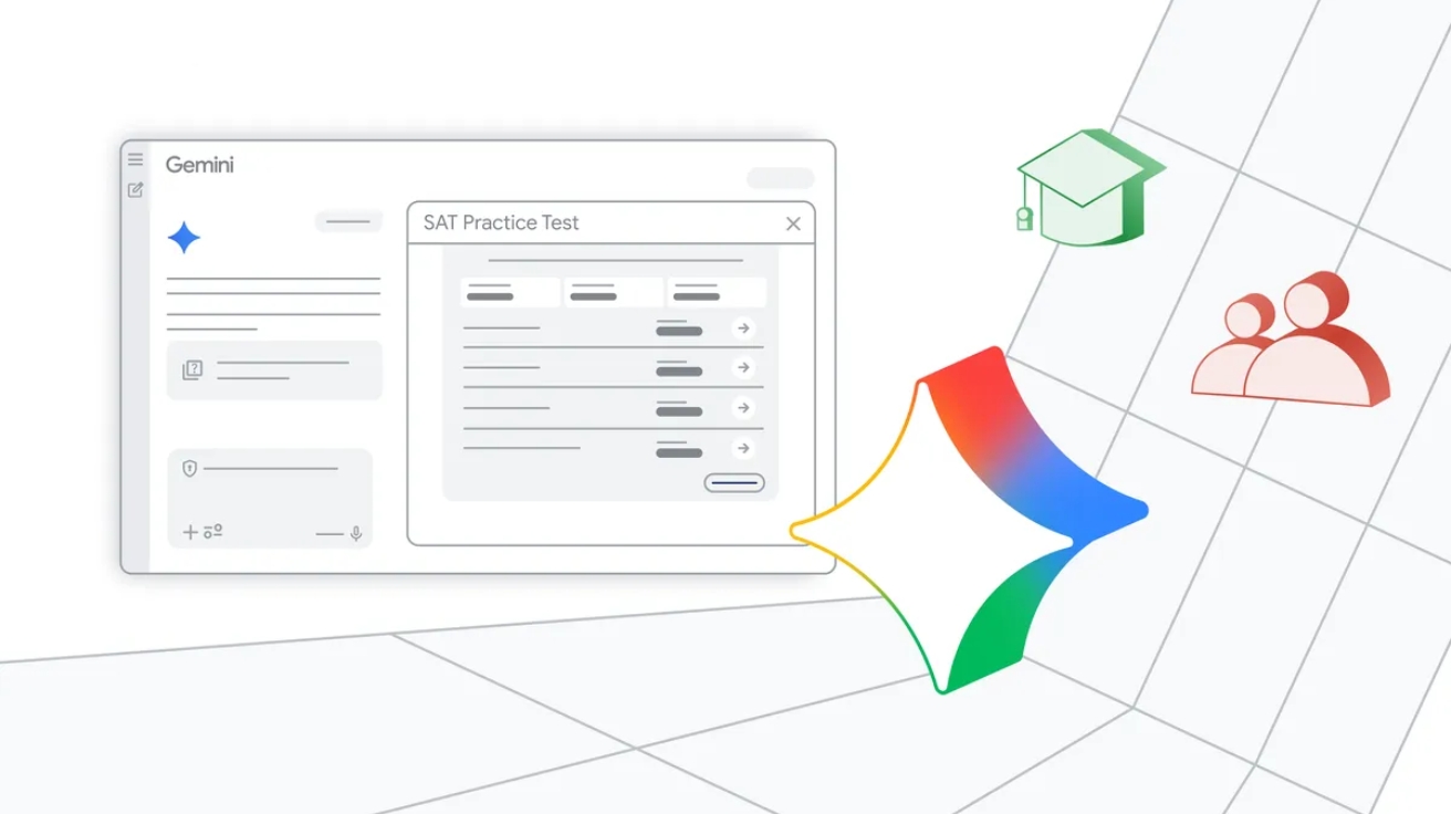 구글 제미나이, SAT 무료 모의고사 출시… 사교육 시장 흔든다