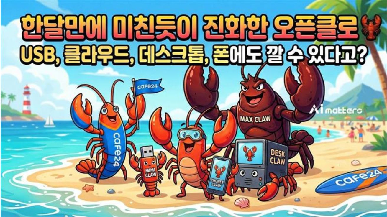 “자비스가 내 손 안에”…오픈클로 파생 상품 5종 총정리, 당신에게 맞는 가재는 누구일까?